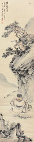 郑慕康（1901～1982） 海岳鉴古 镜片 设色纸本