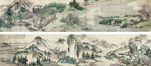 张深（1781～？） 丙辰 1856年作 清溪云隐图卷 手卷 设色纸本