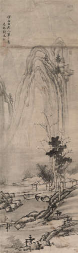 刘凤起（1867～1933） 空山新雨图 立轴 水墨纸本