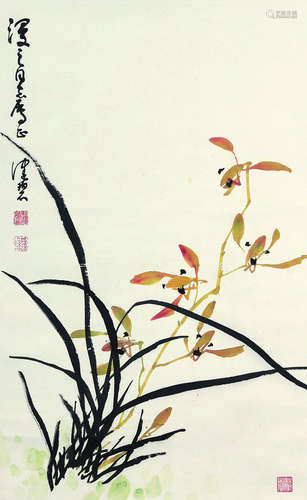 陈佩秋（b.1922） 清芬出尘图 立轴 设色纸本