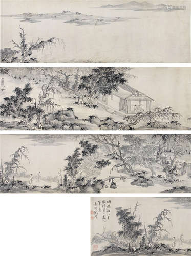 明 沈周（1427—1509） 山水手卷 纸本设色 手卷