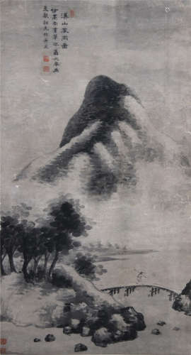 明 聂大年（1402—1455） 山水 纸本水墨 立轴