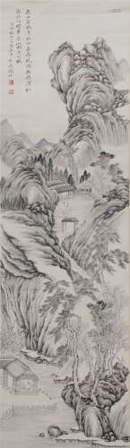 清 钱杜（1764—1845） 山水 纸本设色 立轴