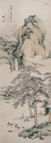 清 钱杜（1764—1845） 山水 纸本设色 立轴