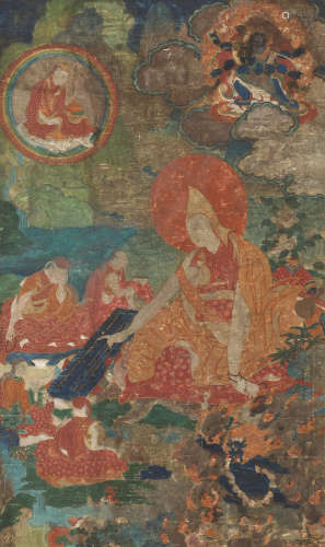 三世班禅唐卡 卫藏18世纪