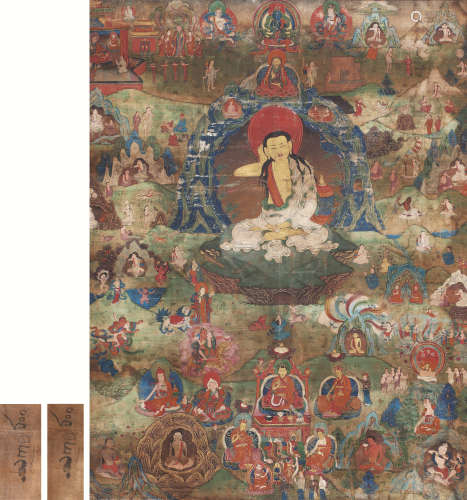 米拉日巴传记唐卡 藏东18世纪