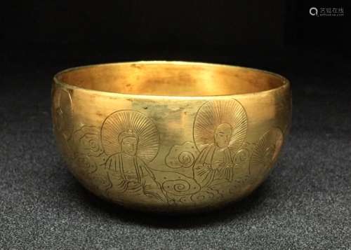A Gilt Bronze Bowl