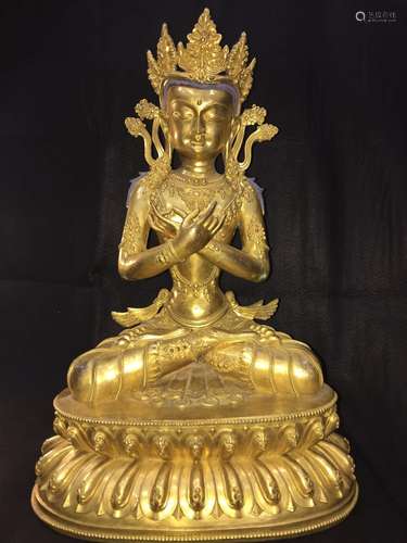 A Gilt Bronze Buddha