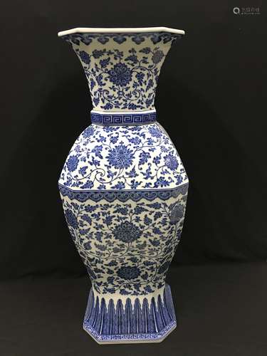 A Blue And White Vase