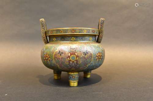 A Cloisonne Censer