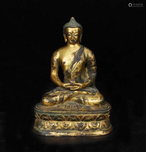 A Gilt Bronze Buddha