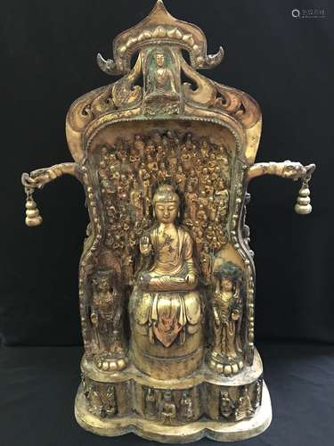 A Gilt Bronze Buddha