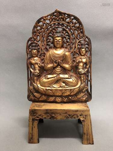 A Gilt Bronze Buddha