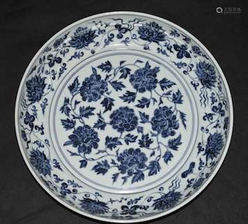 A Blue And White Dish