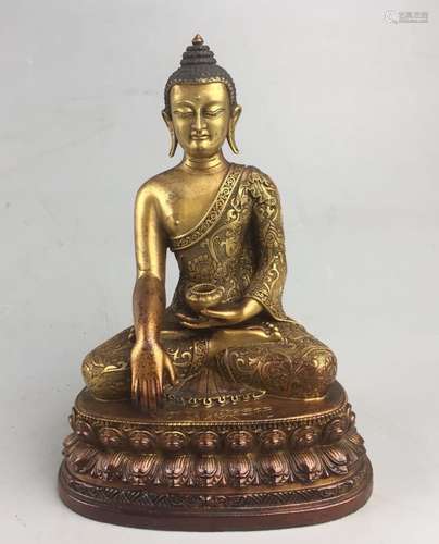 Yongle Mark, A Gilt Bronze Buddha