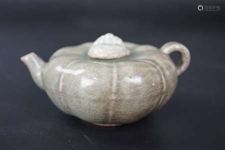 A Celadon Glazed Teapot