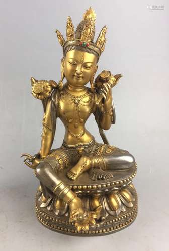 Yongle Mark, A Gilt Bronze Buddha