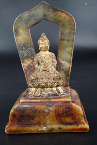 A Gilt Bronze Buddha