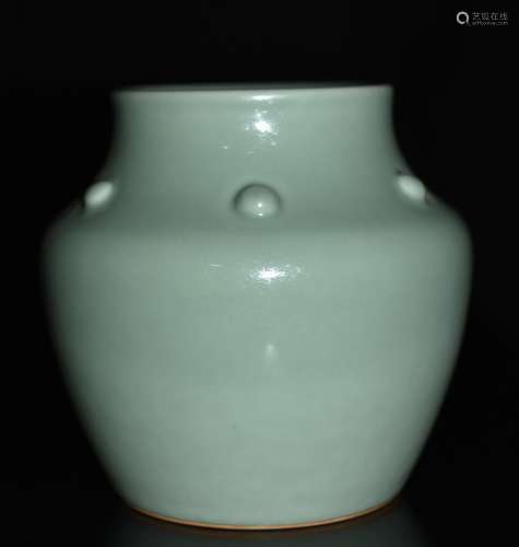 A Celadon Glazed Jar