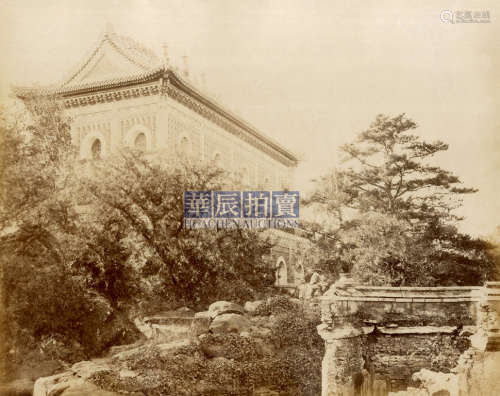 约翰·汤姆逊 颐和园智慧海 1870s 蛋白照片