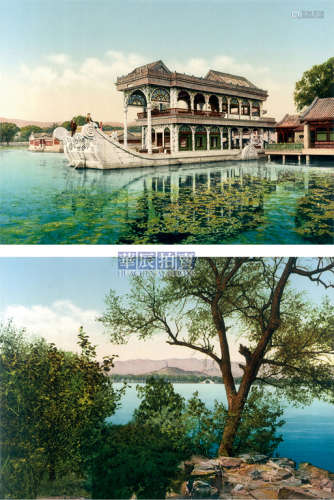 苏黎世彩色石印公司 颐和园风景（2张） 1900s 彩色石印法