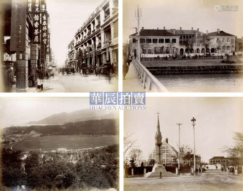 雅真、耀华照相馆等 清末香港上海蛋白相册（20张） 1880s 蛋白照片