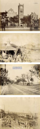 佚名 清末上海景观建筑照片散页（9张） 1880s 蛋白照片