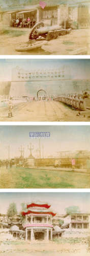 佚名 庚子北京天津地区上色相册（50张） 1900s 银盐纸基，手工上色