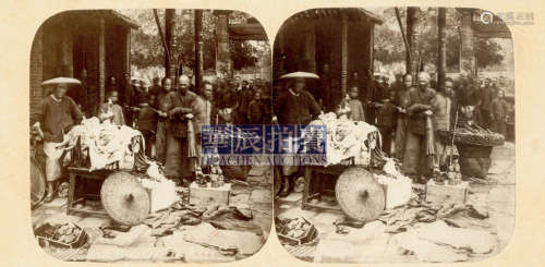 罗西耶 广州旧货商人 1859 蛋白照片