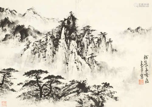 董寿平（1904～1997） 黄山 镜心 水墨纸本