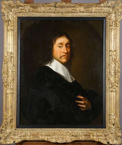 Portrait d'Homme au Saphir.<br/>Huile sur toile.<br/>haut. 0m80 larg. 0m64