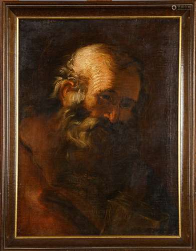 Portrait de Vieillard.<br/>Huile sur toile.<br/>haut. 0m65 larg. 0m48