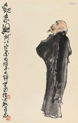 卢沉（1935～2007） 观象图 立轴 水墨纸本
