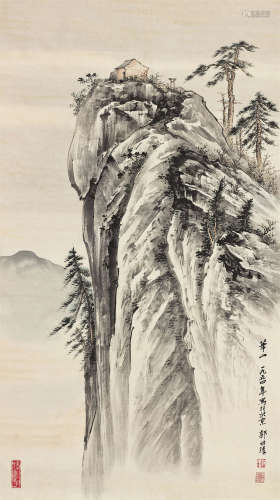 郭传璋（1912～1990） 1954年作 华山 镜心 设色纸本