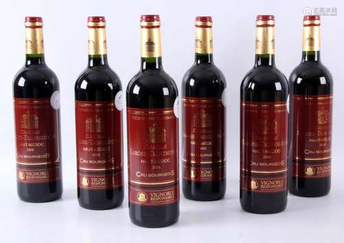 Château Larose Trintaudon Cru Bourgeois  Haut-Médoc 2008,  originele. kist, 6x