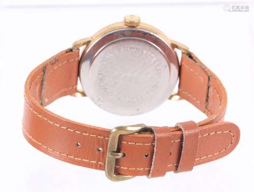 Kienzle Markant vintage heren polshorloge met lederen band, jaren 70, handopwindbaar