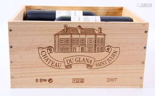 Château Du Glana Cru Bourgeois Saint Julien 2007 in orig. kist 6x