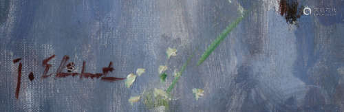 Josephus Antonius Ubaldus'Joop'Stierhout，Arnhem 1911-1997阿姆斯特丹，花卉静物，油画，80 x 70厘米。