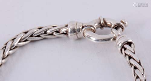 1e Gehalte zilveren collier, L.45 cm., 30,7 gr.