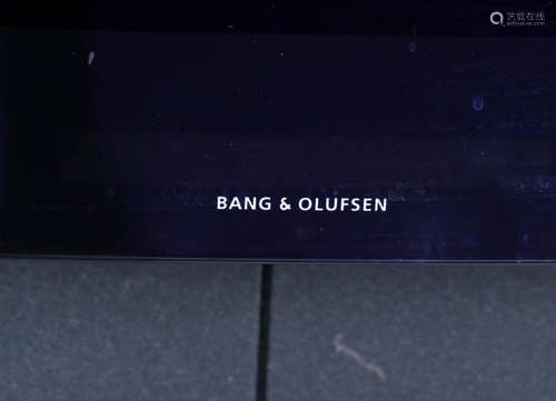 Bang & Olufsen kleurentelevisie op bijpassend tafeltje met afstandsbediening