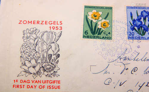 Nederland FDC  nr. 13. Cat.w. € 170