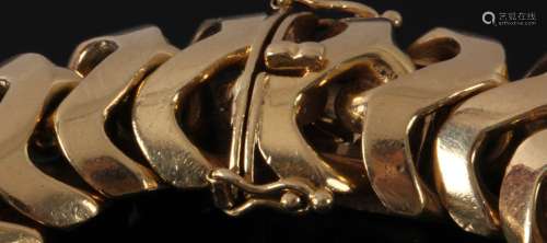 18K黄金手链，长度20厘米，锁扣，138克