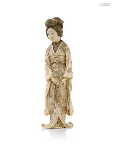Japon, vers 1900-1920  Okimono en ivoire*