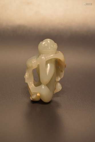 White jade and russet monkey