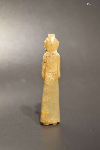 Carved jade figure from Han Dynasty