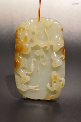 A white jade and russet 