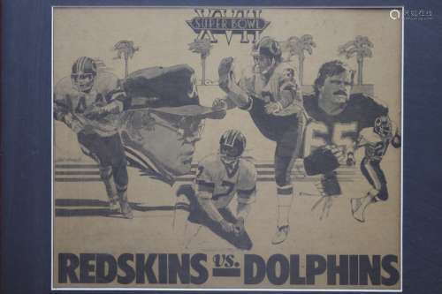 Washington Post clip in 1983 Redskins Super Bowl