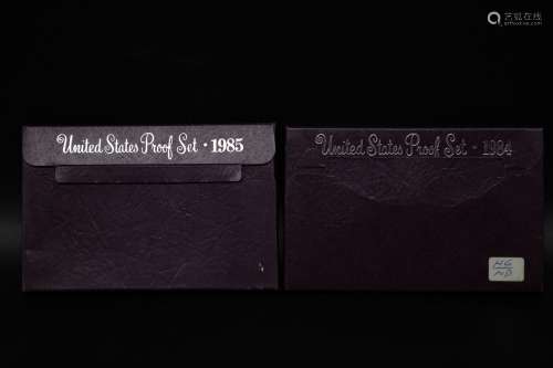 1984, 1985 United Sate Proof Set