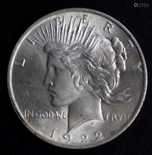 1922 Peace dollar