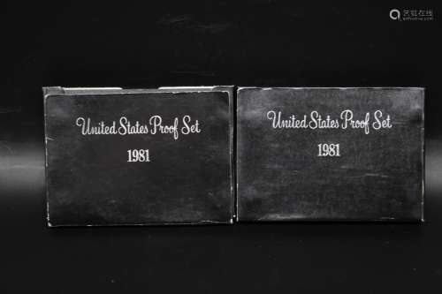 Two 1981 United State Proof Sets